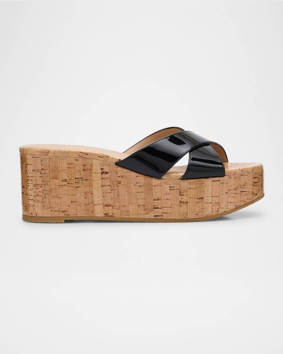 Dayna Crisscross Wedge Platform Sandals